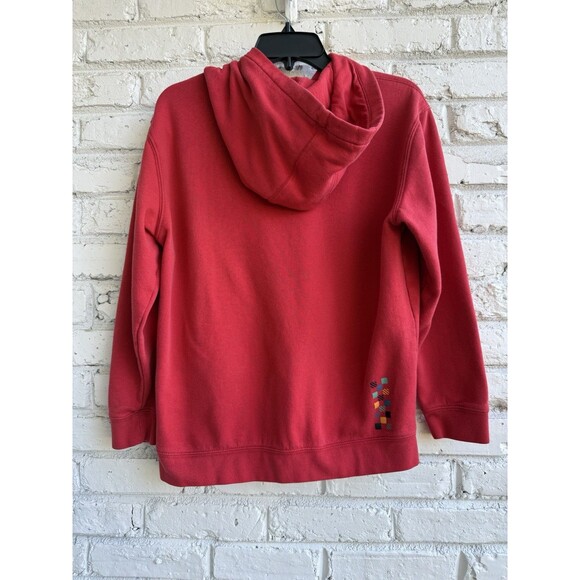 VANS Hoodie Sweatshirt Youth XL Red Graphic Pullover Skater Cotton Blend - Picture 6 of 12